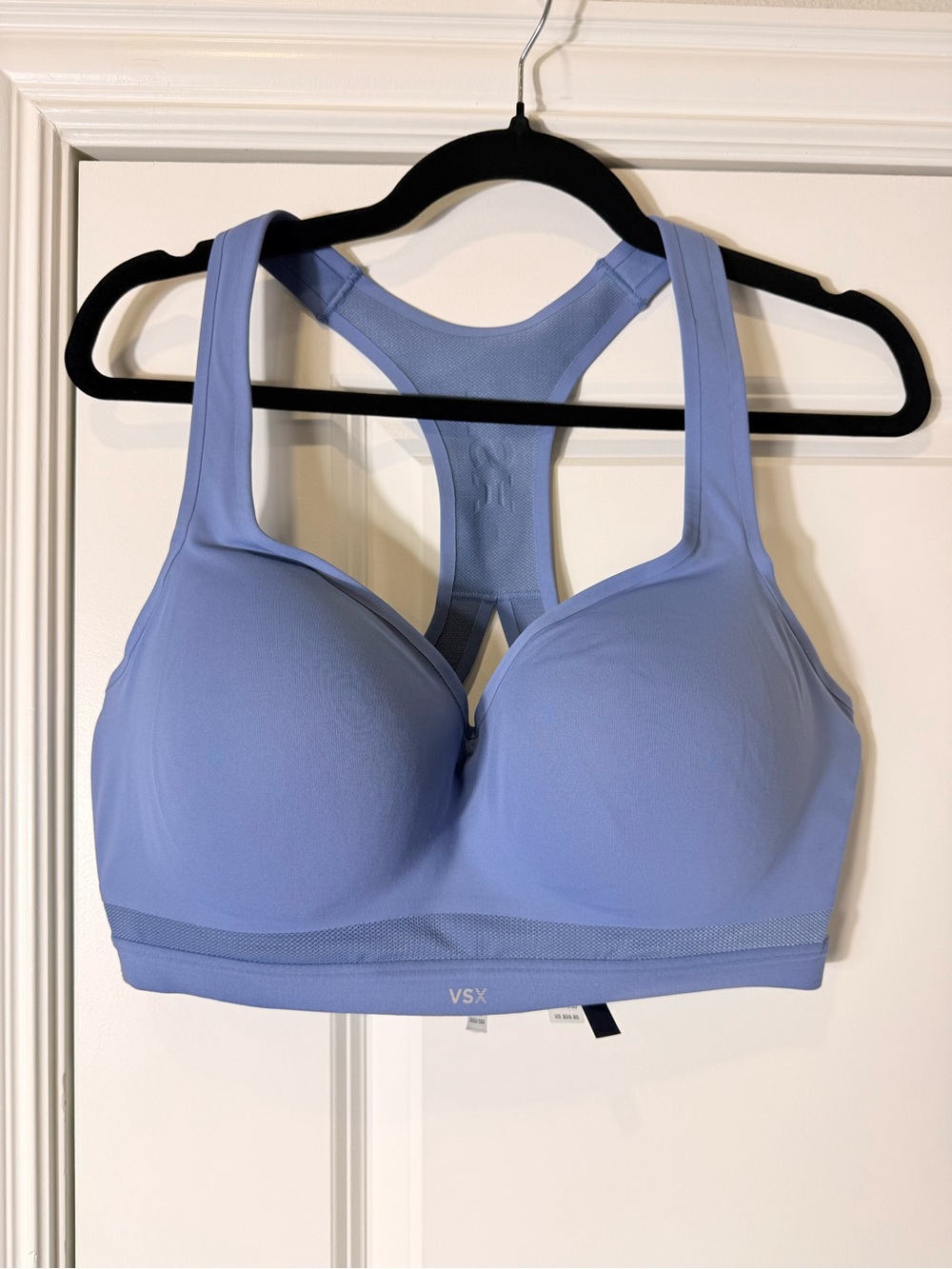 VSX Light Blue Molded-Cup Racerback Sports Bra
